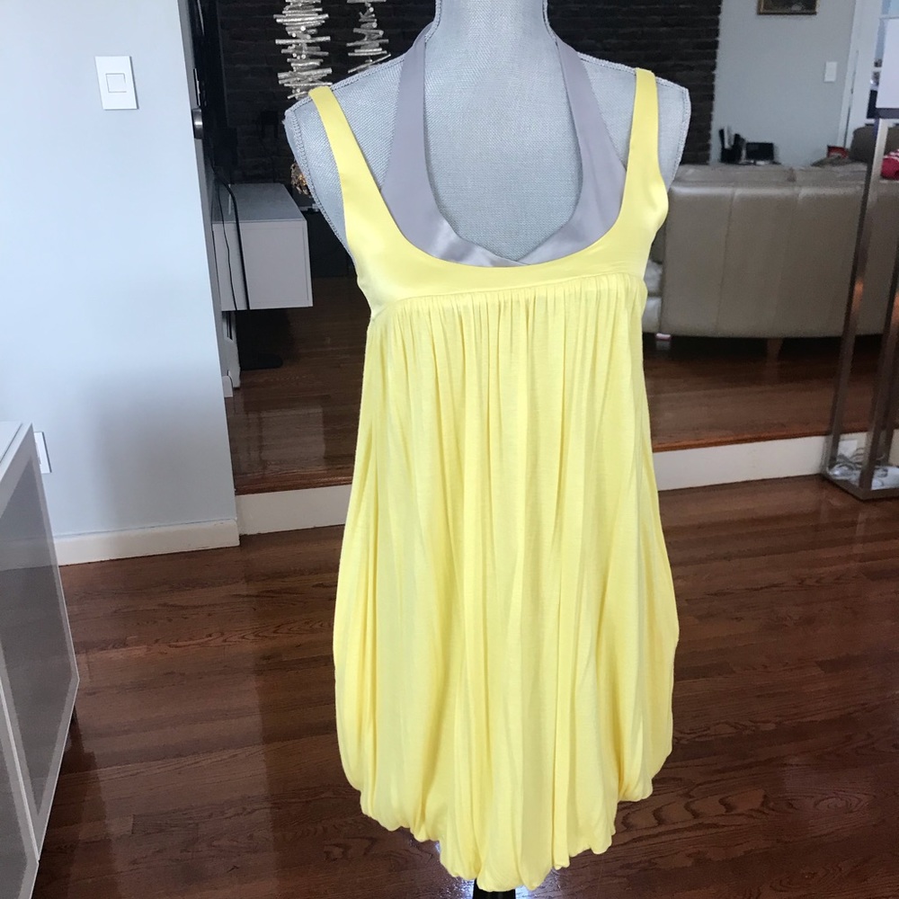 Yellow Flowy Dress, MM Couture by Miss Me, Sz. S - Picture 2 of 7